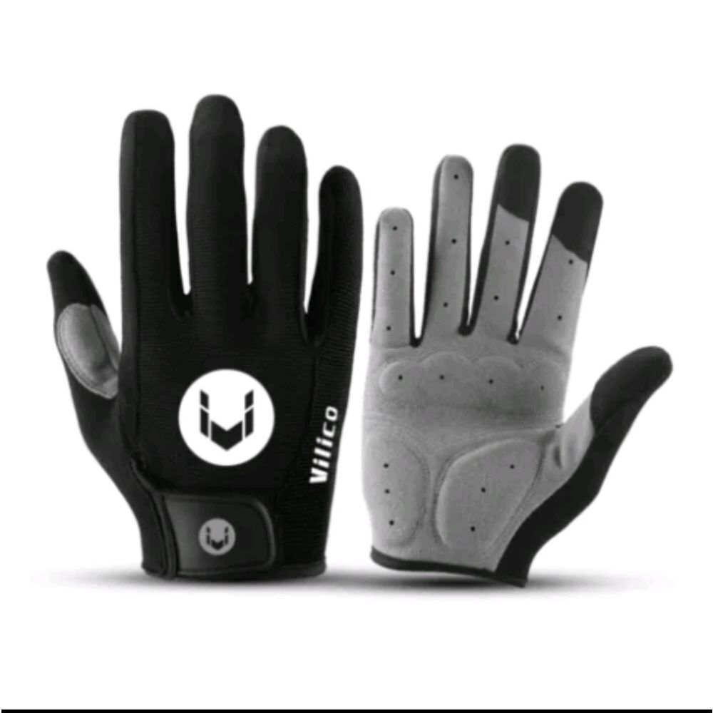 Men Full Finger Bicycle Gloves Breathable Shockproof Screen Touch Bike Gloves US